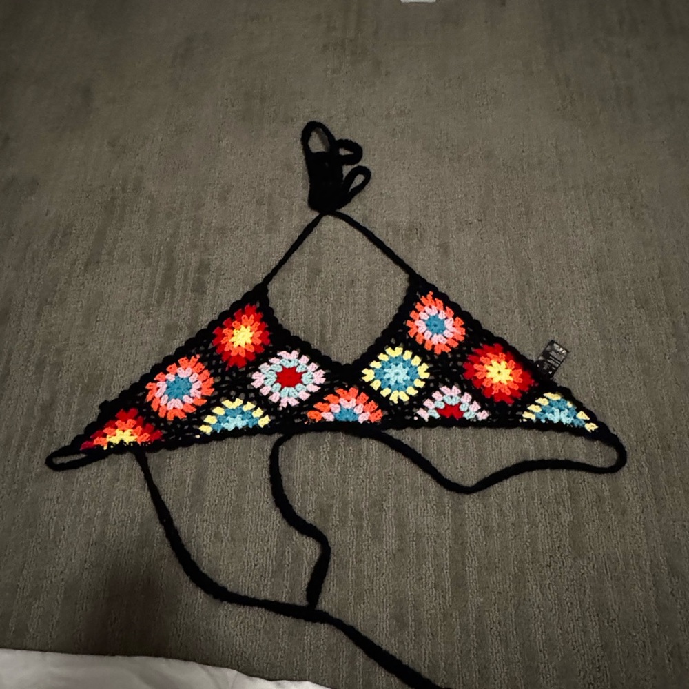 Papaya crochet Bralette Top